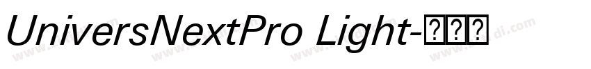 UniversNextPro Light字体转换